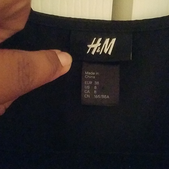 H&M Silky Black A-Line Dress - Picture 2 of 8